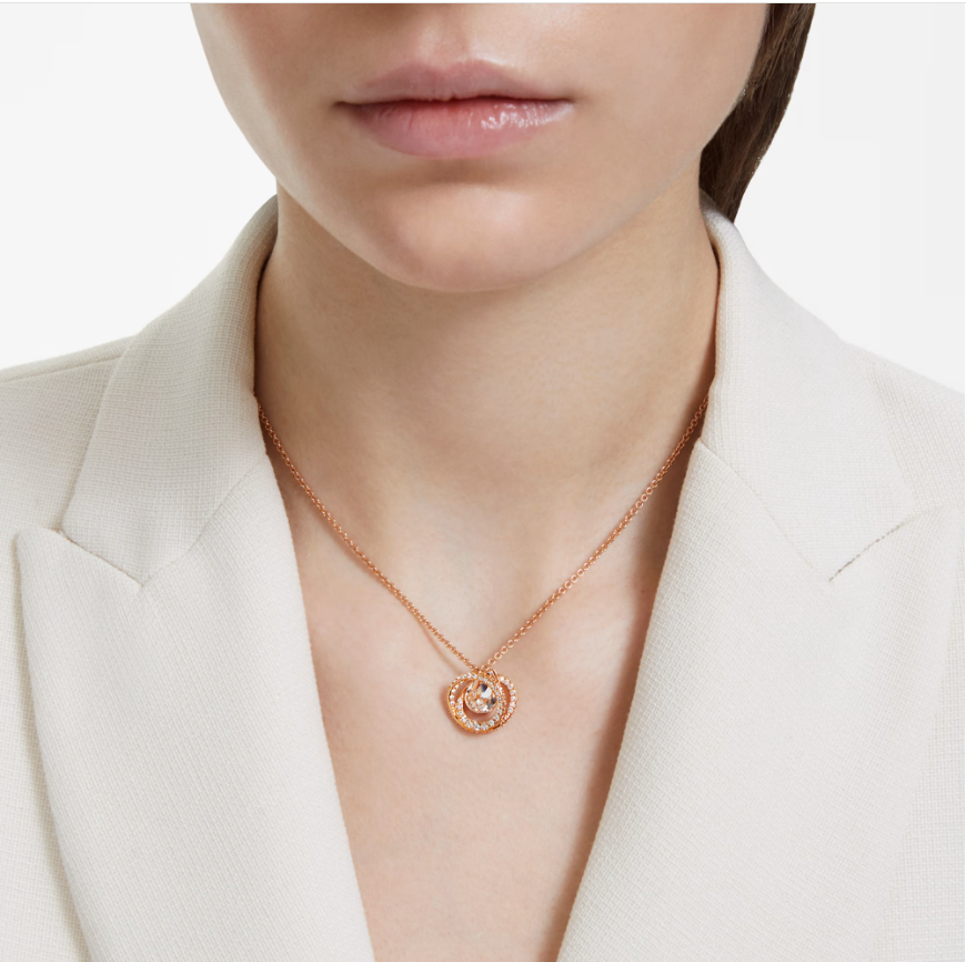 Swar*vski - Generation pendant White, Rose gold-tone plated - 5636513