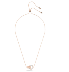 Swar*vski - Hollow pendant Interlocking loop, Rose Gold - 5636496