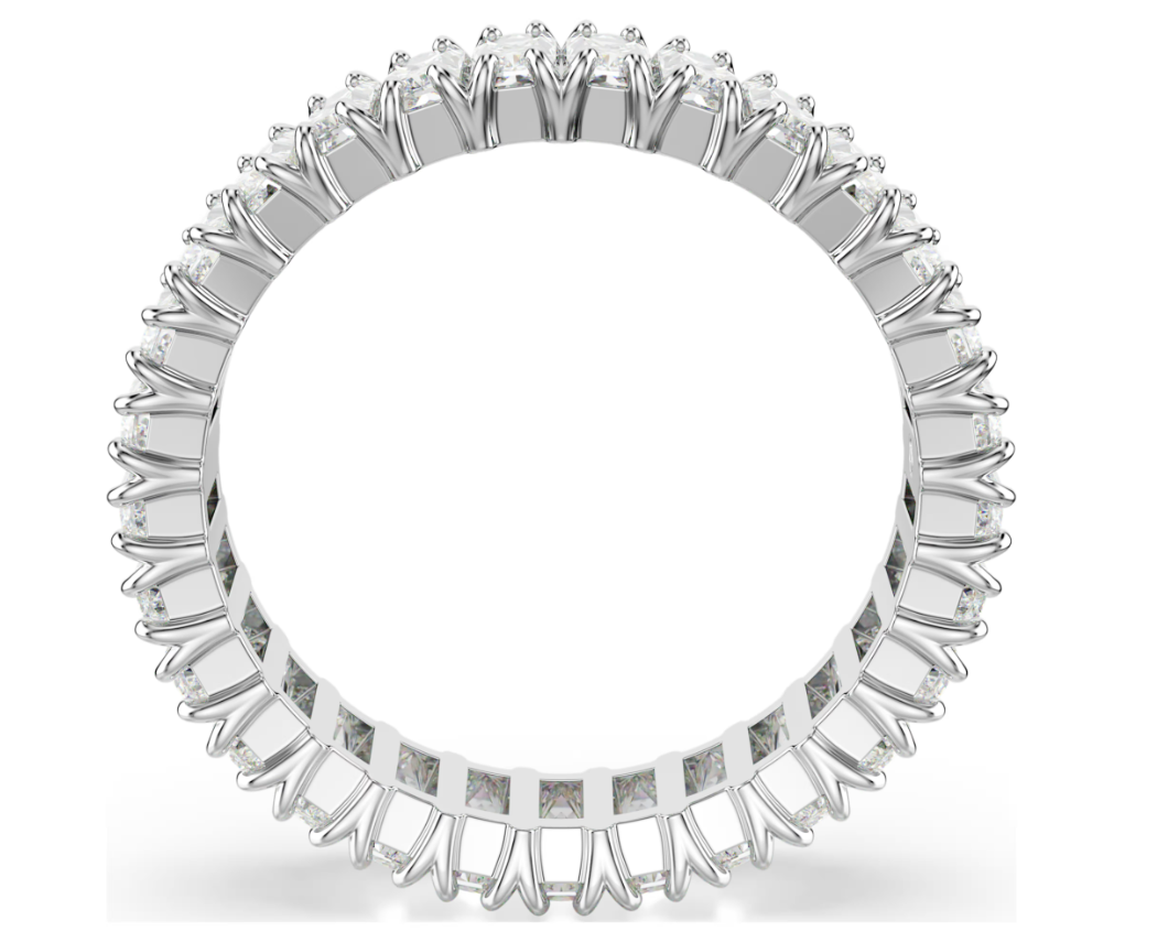 Swar*vski - Matrix ring Baguette cut, White, Silver-tone finish - 5714333
