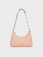 Charles & Ke*th - Lane Chain-Link Shoulder Bag - Light Pink