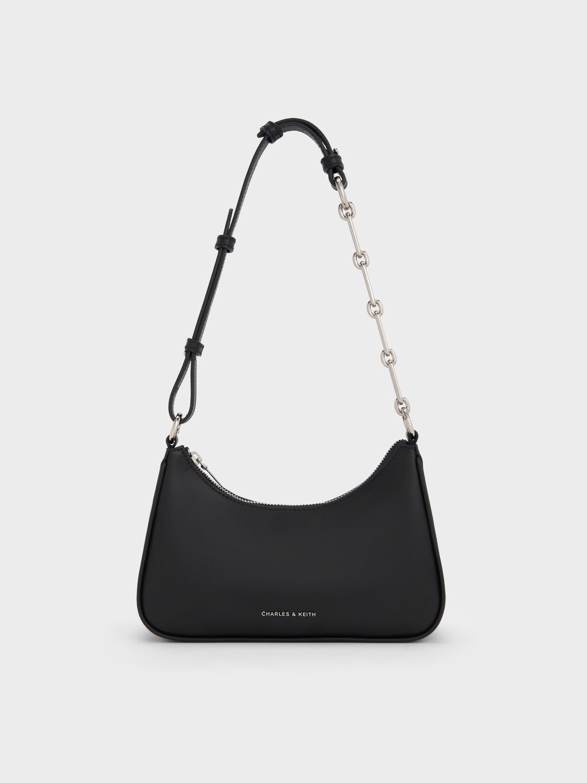 Charles & Ke*th - Lane Chain-Link Shoulder Bag - Noir