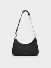 Charles & Ke*th - Lane Chain-Link Shoulder Bag - Noir