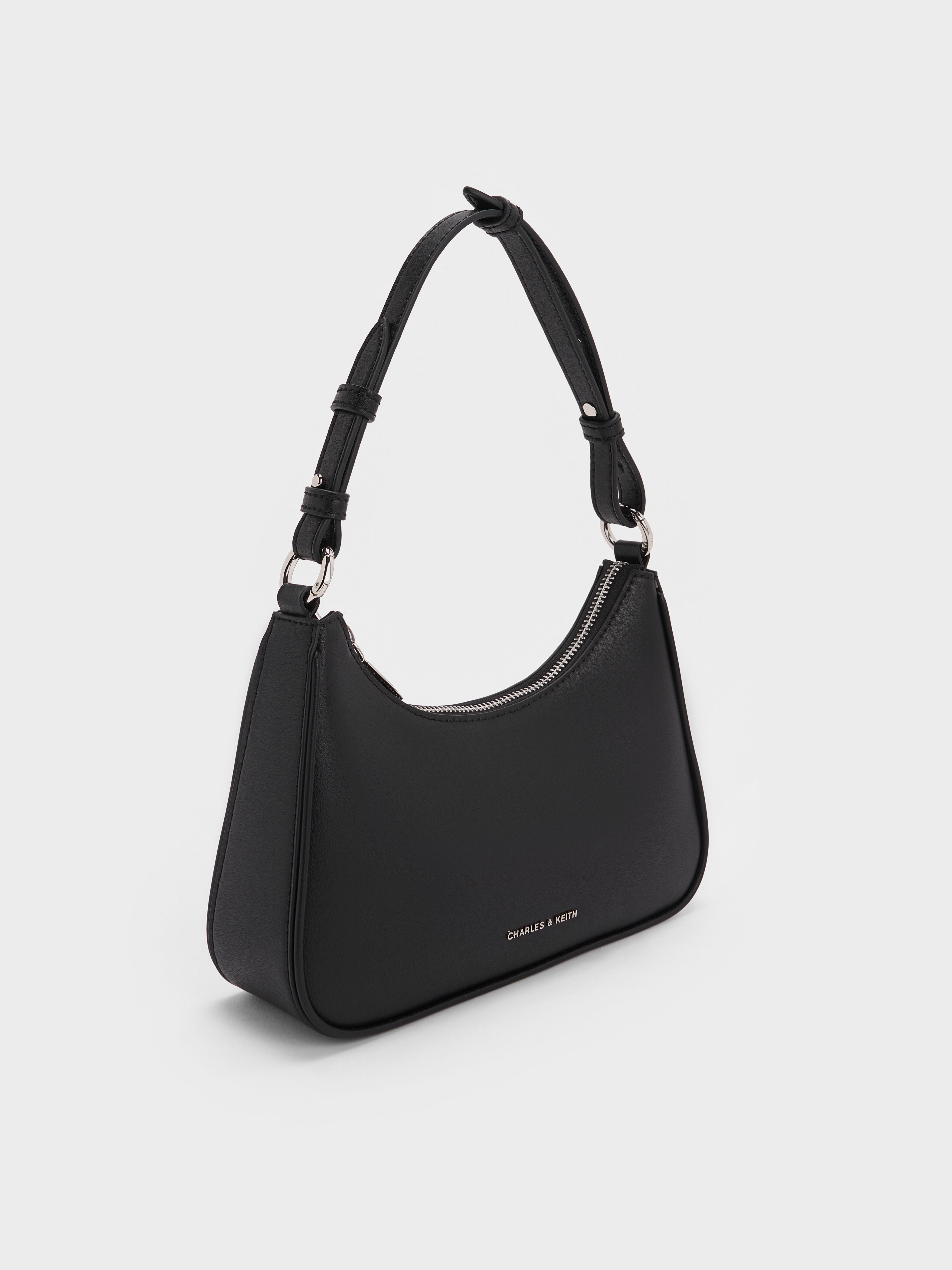 Charles & Ke*th - Lane Chain-Link Shoulder Bag - Noir