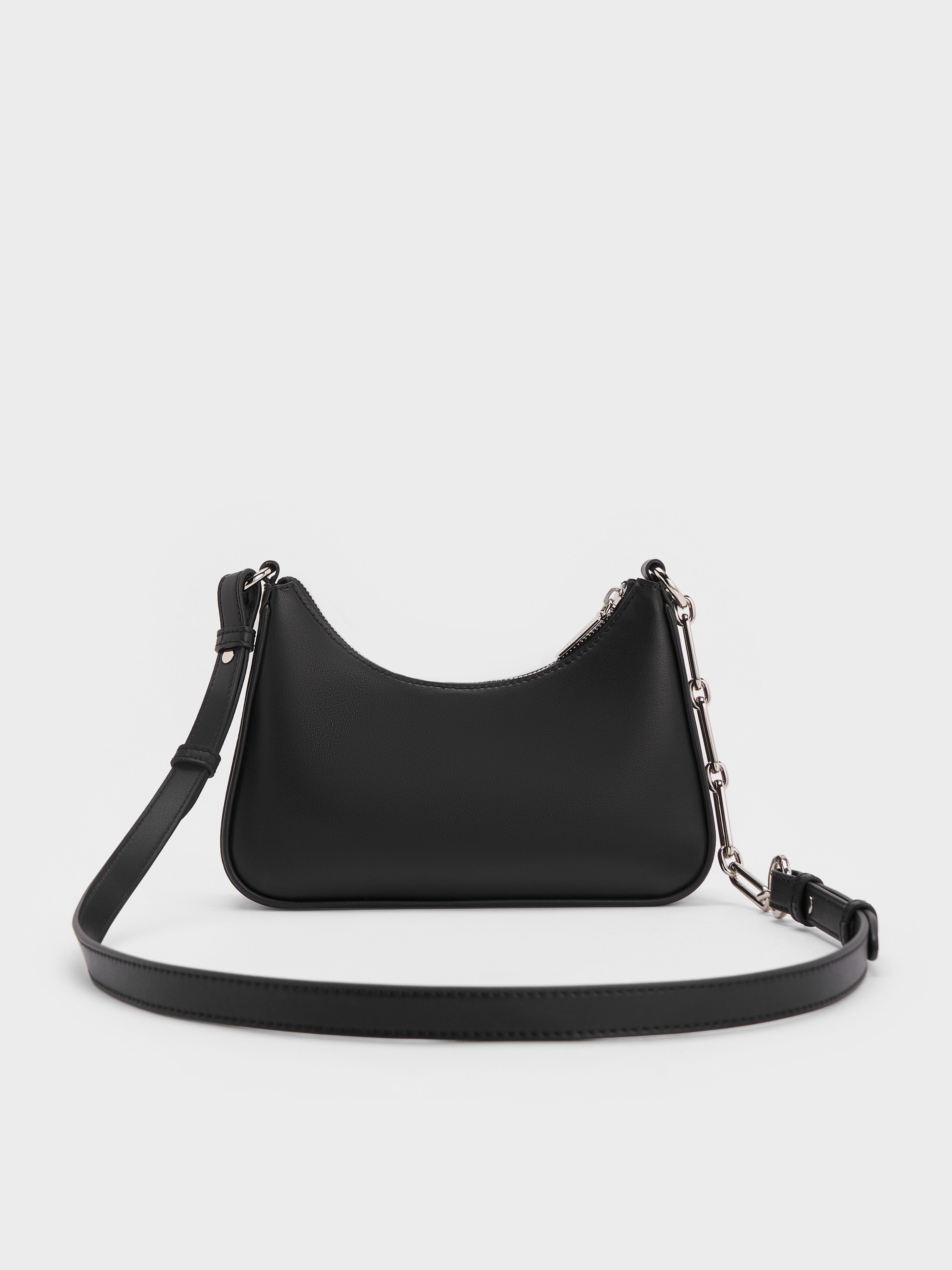 Charles & Ke*th - Lane Chain-Link Shoulder Bag - Noir
