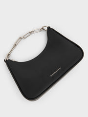 Charles & Ke*th - Lane Chain-Link Shoulder Bag - Noir