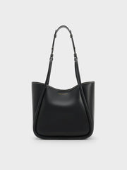 Charles & Ke*th -  Mini Lyla Tubular Tote Bag - Black