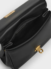 Charles & Ke*th - Lennie Chain-Strap Top Handle Bag - Black