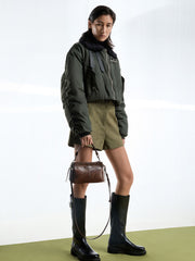 Charles & Ke*th -Noane Top Handle Bag - Distressed Coffee