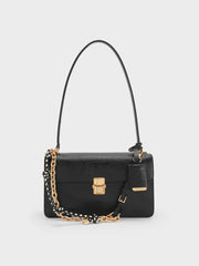 Charles & Ke*th -Acelynn Rope-Chain Shoulder Bag - Black
