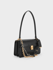 Charles & Ke*th -Acelynn Rope-Chain Shoulder Bag - Black