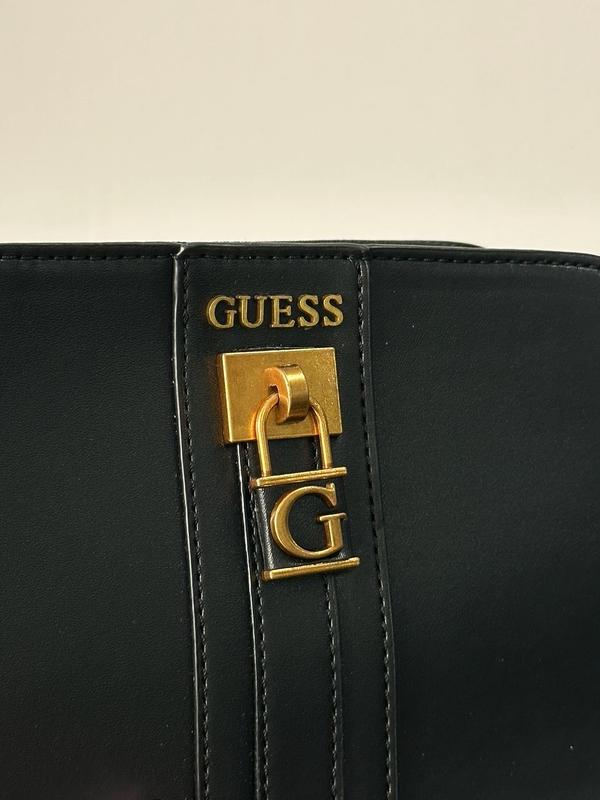 Gues* - padlock crossbody bag - Black
