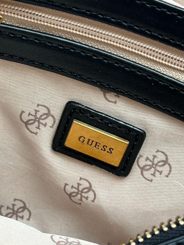 Gues* - padlock crossbody bag - Black