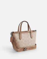 COAC* - City Mini Tote Bag In Signature Canvas-BEIGE