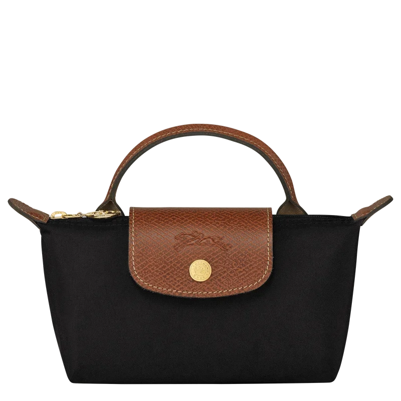 LONGCHAMP* -Le Pliage Original Pouch-Black