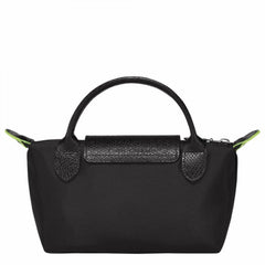 LONGCHAMP* -Le Pliage Original Pouch-Black/Green