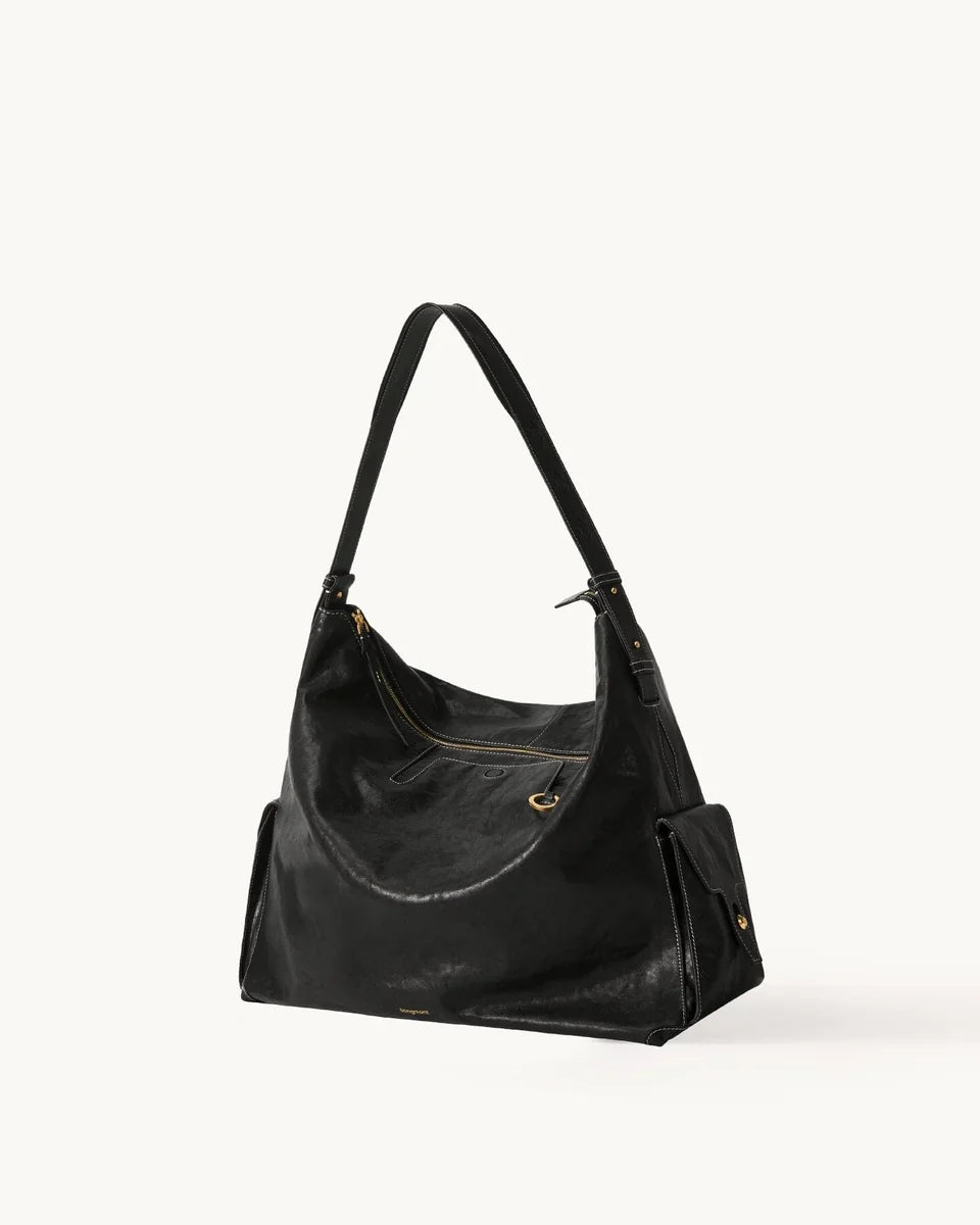Songmont -Large Yore Hobo Bag - Onyx