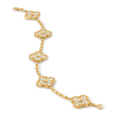VCA-Vintage Alhambra bracelet, 5 motifs