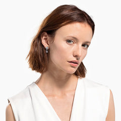 Swar*vski - Lifelong Heart drop earrings Heart, White Rhodium Plated-5517943-ON SALE