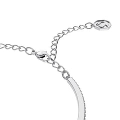 Swar*vski - Una Angelic bangle Octagon cut, Pavé, White, Rhodium plated-5638494