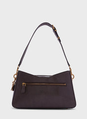 Gues* - Ginevra Logo Elite Shoulder Handbag-MAROON