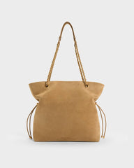 Charles & Ke*th -Arya Braided-Strap Double-Handle Tote Bag