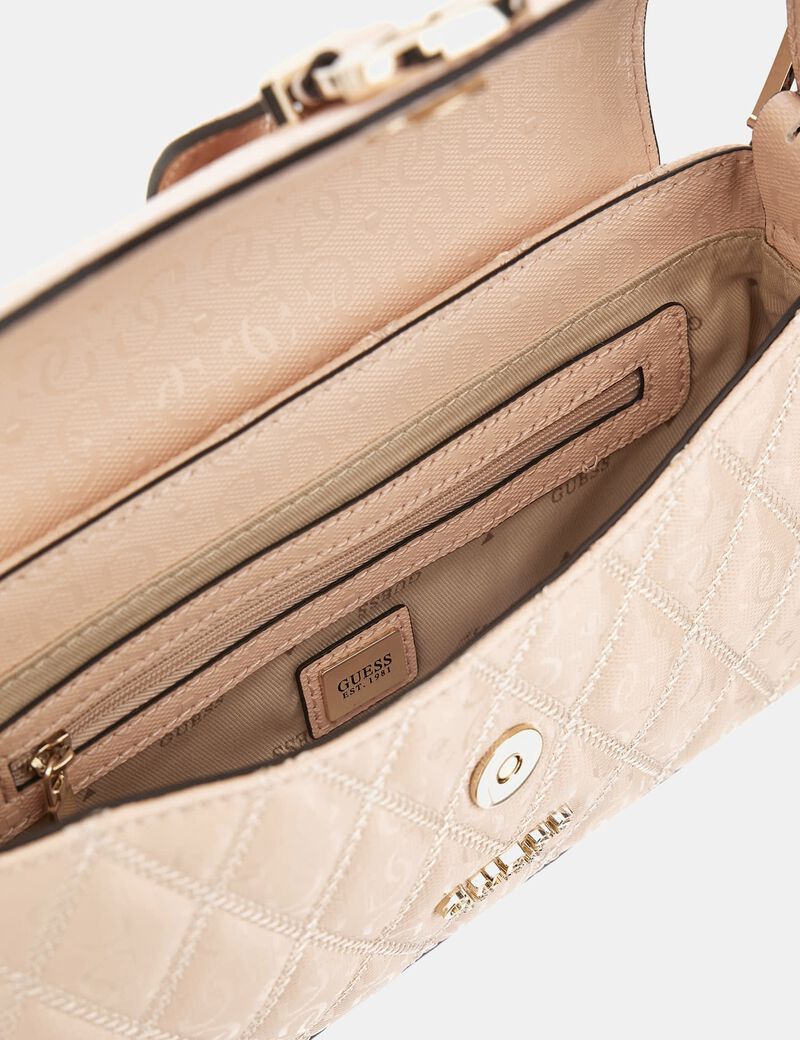 Gues* -  Adi 4G logo shoulder bag - Peach