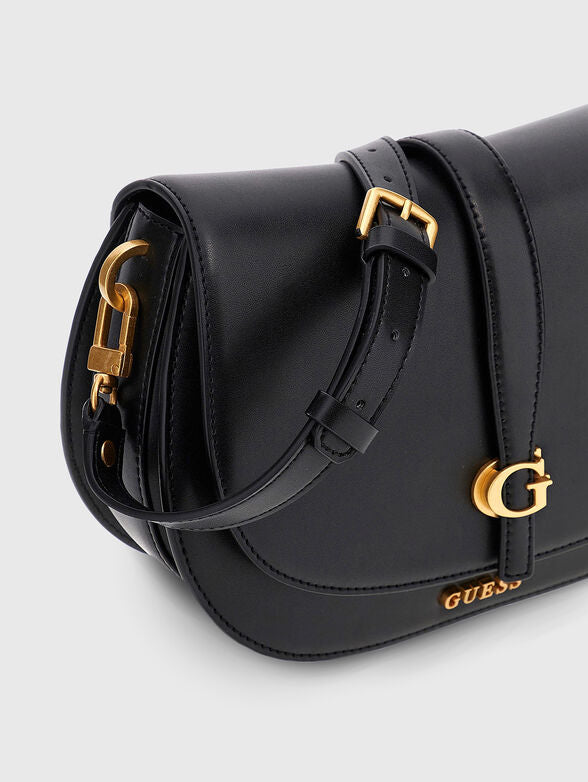 Gues* - Kuba Mini Crossbody Flap XS Logo-BLACK