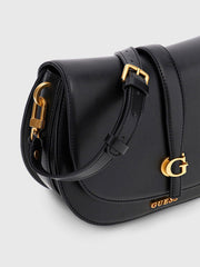 Gues* - Kuba Mini Crossbody Flap XS Logo-BLACK