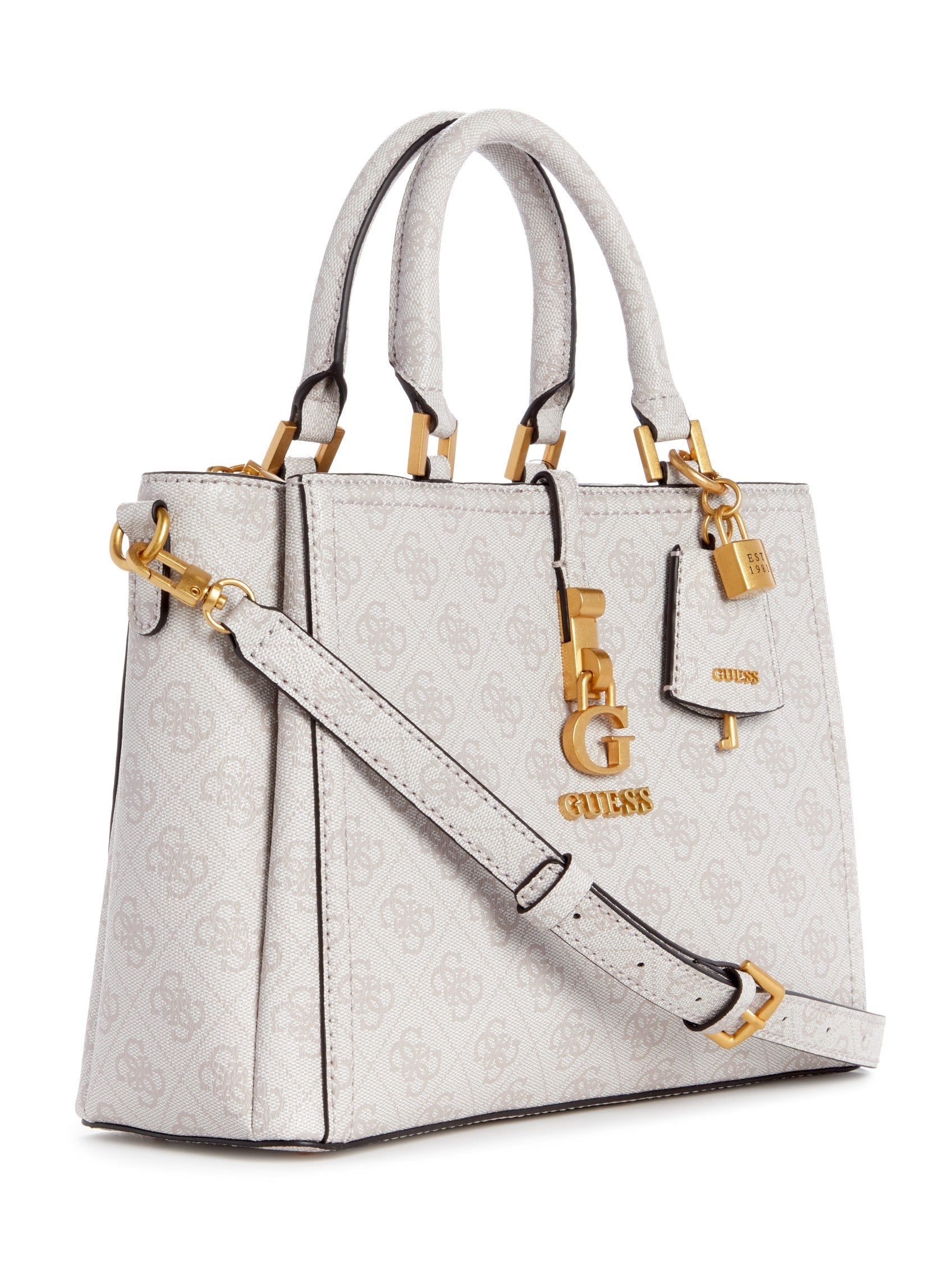 Gues* -  James Logo Girlfriend Satchel - Gray