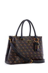 GUES* - Satchel bag CORDELIA-Black/Gold-ON SALE