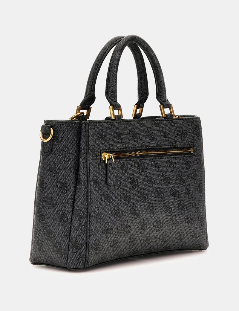 Gues* - G James 4G peony logo handbag - Black