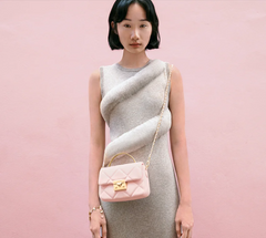 Charles & Ke*th -Quilted top-handle bag - Pink with Gift Box