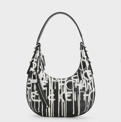 Charles & Ke*th - Swing Padlock Quilted Crescent Bag - Multi