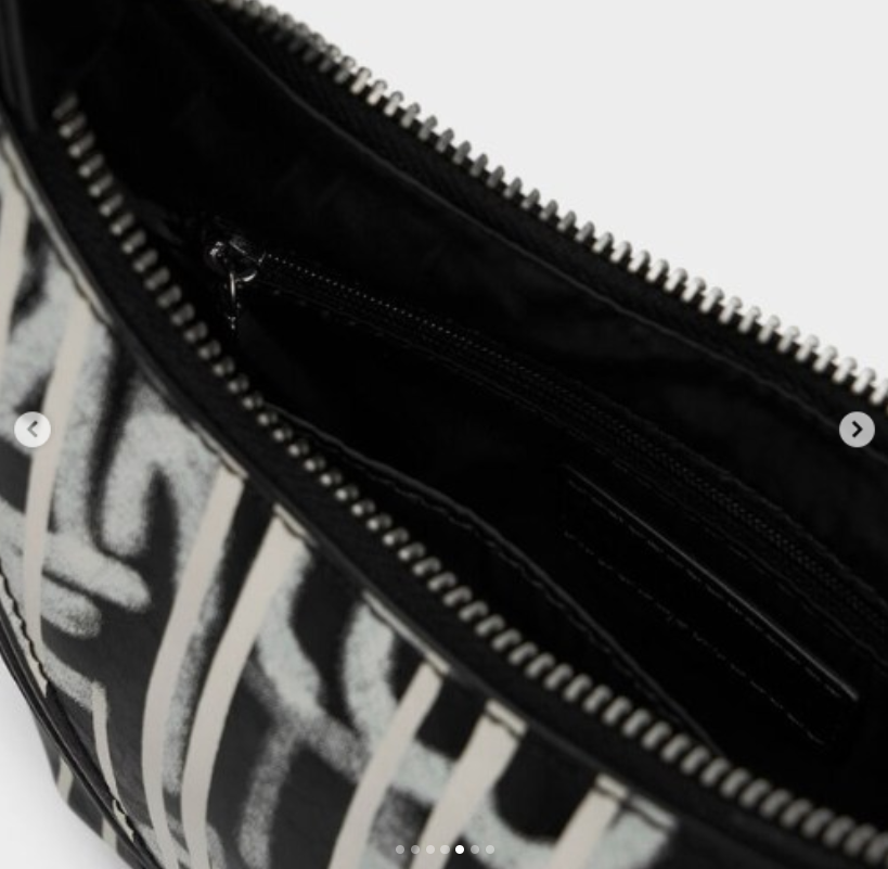 Charles & Ke*th - Swing Padlock Quilted Crescent Bag - Multi