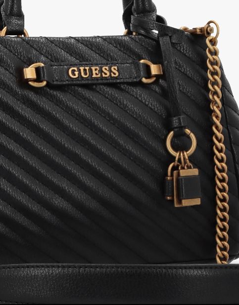 Gues* -  Sela Small Girlfriend Satchel - Black & Red