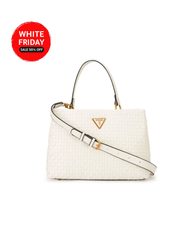 Gues* - Womens Lisbet 2 Satchel -White-ON SALE