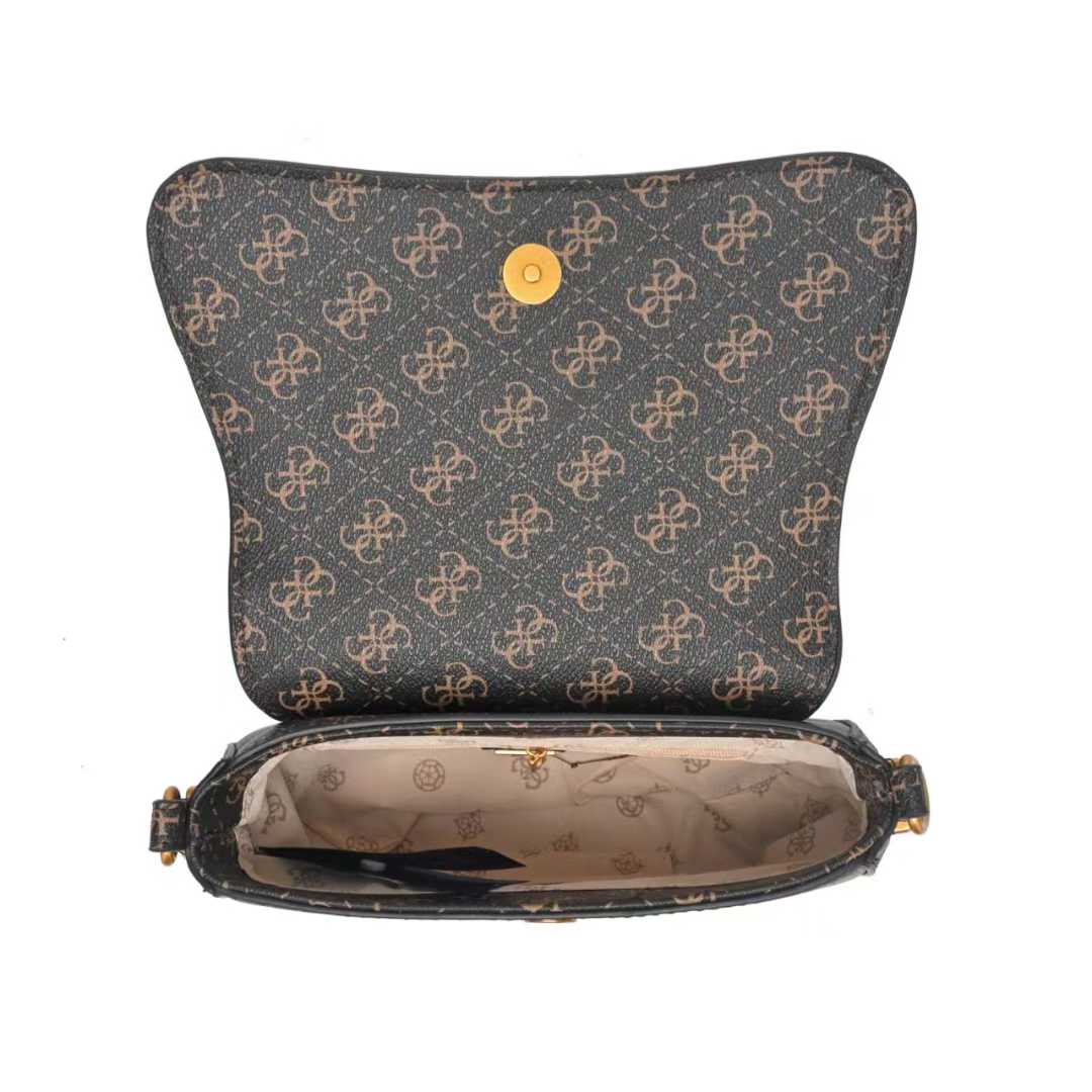 Gues* -  Guess Noelle Shoulder Bag - Gray
