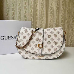 Gues* - Kuba Mini Crossbody Flap XS Logo-WHITE MULTI