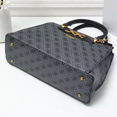 Gues* -  Malva Girlfriend Black Satchel Bag - COAL