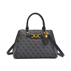 Gues* -  Malva Girlfriend Black Satchel Bag - COAL