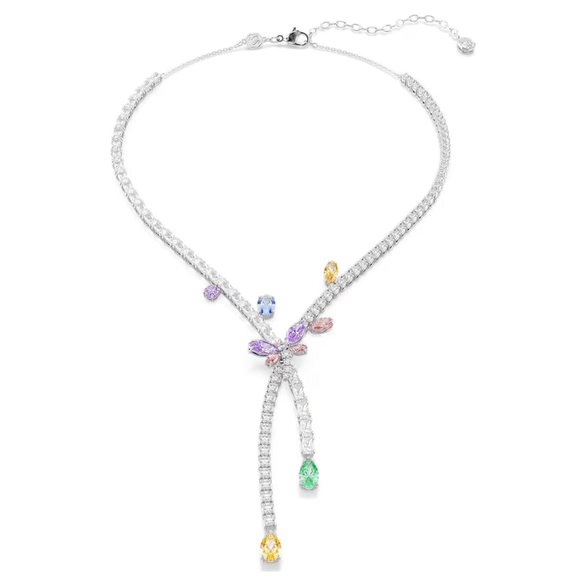 Swar*vski -Ariana Grande necklace Mixed cuts, Dragonfly, Multicolored, Rhodium plated-5737424