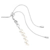 Swar*vski -Tennis choker-Mixed cuts, Crystal pearl, Heart, White, Rhodium plated- 5720861