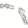 Swar*vski - Tennis bracelet  - Mixed cuts, Heart, White, Rhodium plated-5720860