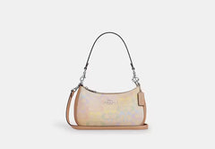 COAC* - Teri Shoulder Bag In Rainbow Signature Canvas