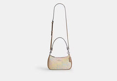 COAC* - Teri Shoulder Bag In Rainbow Signature Canvas