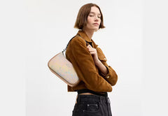 COAC* - Teri Shoulder Bag In Rainbow Signature Canvas