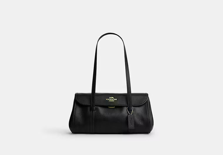 COAC* - Bridget Flap Shoulder Bag-Gold/Black