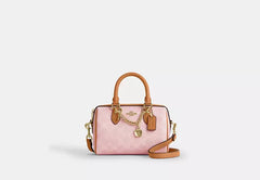 COAC* - Mini Rowan Crossbody Bag In Signature Canvas-Powder Pink