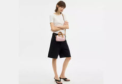 COAC* - Mini Rowan Crossbody Bag In Signature Canvas-Powder Pink