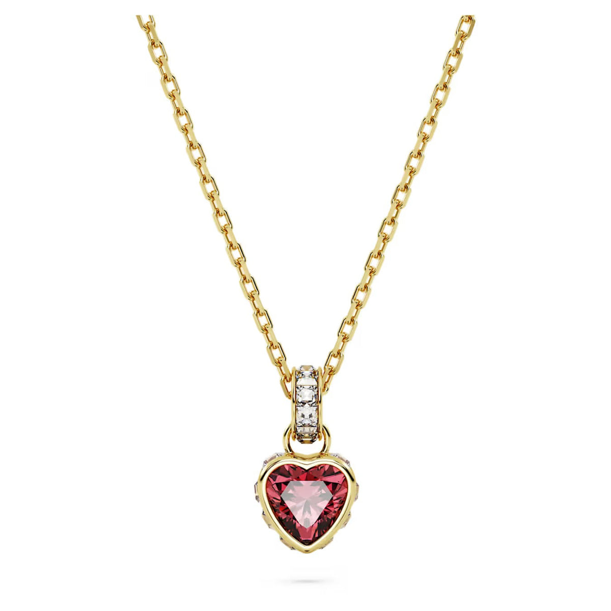 Swar*vski -Chroma pendant Heart, Pink, Gold-tone plated-5648750